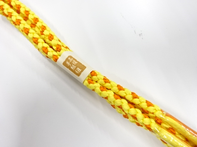 未使用品　正絹　手組帯締め